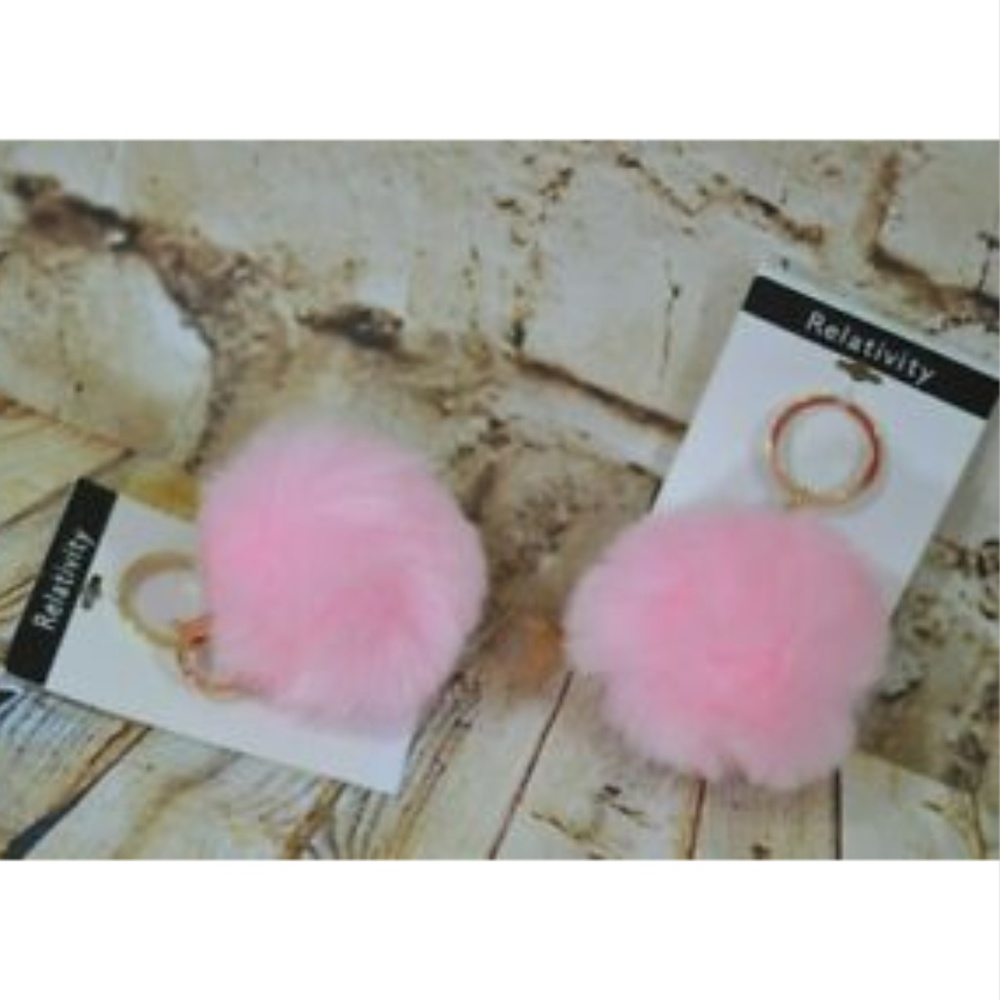 Relativity Pompom Key Purse Charm